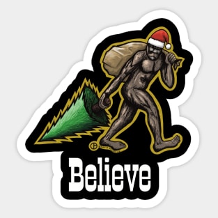 Santa Bigfoot Sticker